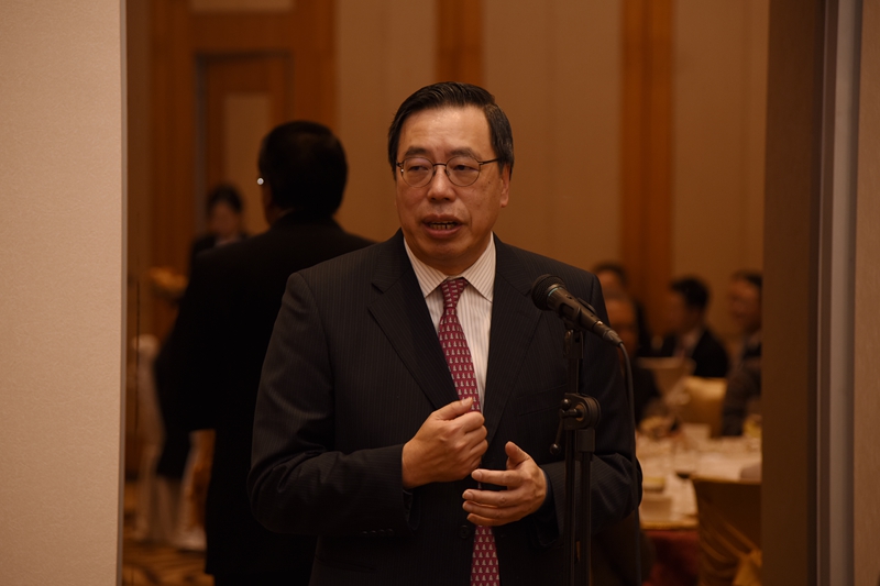 立法会主席梁君彦发言(图片来源:中央政府驻港联络办)