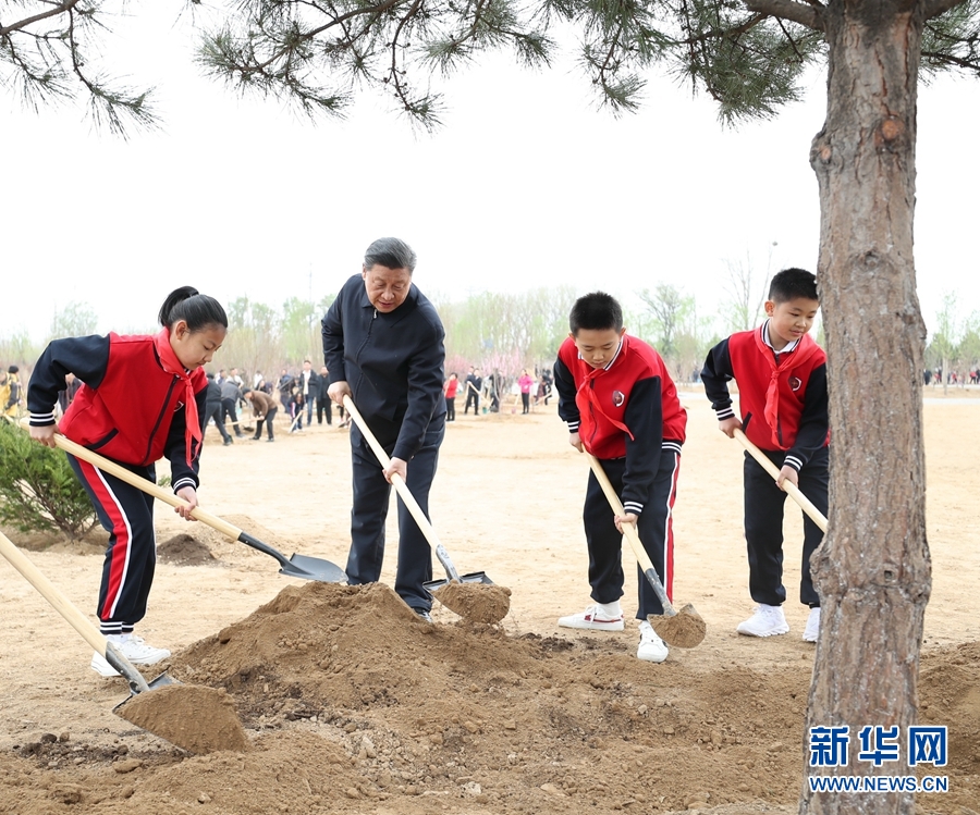 习近平：倡导人人爱绿植绿护绿的文明风尚 共同建设人与自然和谐共生的美丽家园