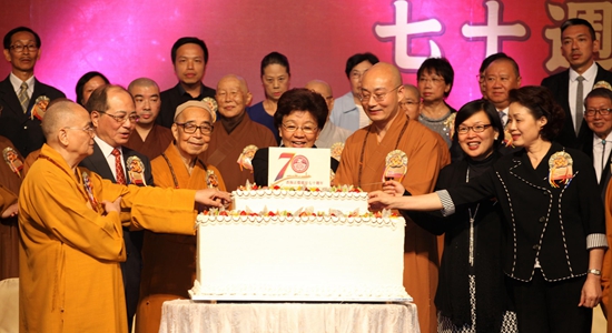 殷晓静出席香海正觉莲社70周年庆祝晚宴