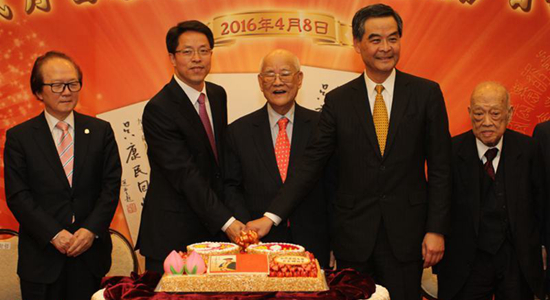張曉明出席吳康民先生90歲生日晚宴