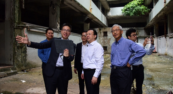 譚鐵牛考察香港市區重建項目