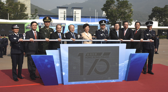 王志民、杨建平出席香港警队成立175年汇演暨警民同乐日开幕礼