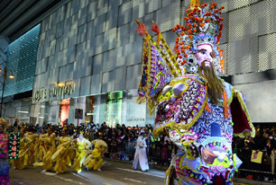 2014年香港新春花车巡游举行